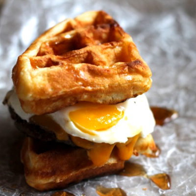 Sausage, Egg, and Cheese Breakfast Sandwiches